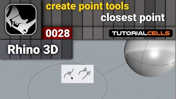 0028. closest point tool ( define closest point between two objects ) in rhino