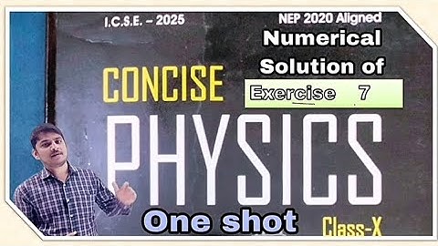 Selina Concise Physics Class-10 ICSE Numerical Solution  Exercise 7 Sound One Shot by Saurabh sir
