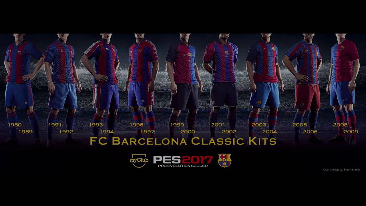 PES 2017 myClub Divise classiche Barcellona