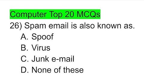 Computer Top 20 MCQs | By Rohani Sir | Junior Assistant / FAA / Wildlife Guard | JKSSB Top Questions