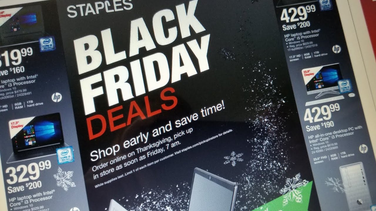 Staples Black Friday preview 2018 YouTube