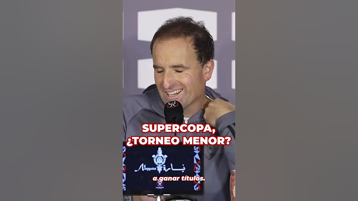 ARRASATE sobre si la SUPERCOPA es una COMPETICIÓN MENOR