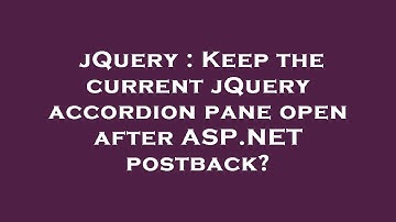 jQuery : Keep the current jQuery accordion pane open after ASP.NET postback?