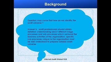 Risk Based Audit Planning - Generic Audit Universe - Part II [ Finance & Accounting, Inventory Mngt]