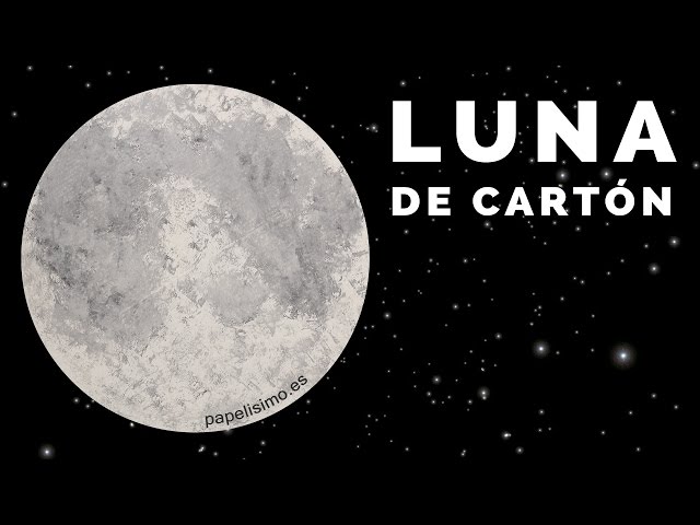 Cómo hacer luna de cartón (diy moon) - YouTube