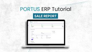 Portus ERP Sales Report Tutorial | Sales Sheet & Excel Export | Step-by-Step Guide