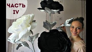 Просто Огромные Черные Розы Из Гофрированной Бумаги