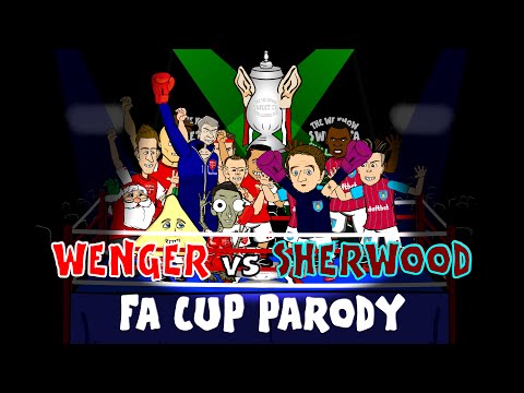 ☕️FA CUP FINAL 2015☕️ Wenger vs Sherwood Rap Battle (PARODY football cartoon)