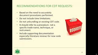 AADC CDT Coding and CDT 2019 Oct. 4 2018 Webinar
