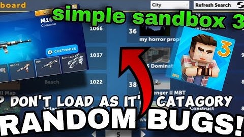 Simple sandbox 3 random bugs!