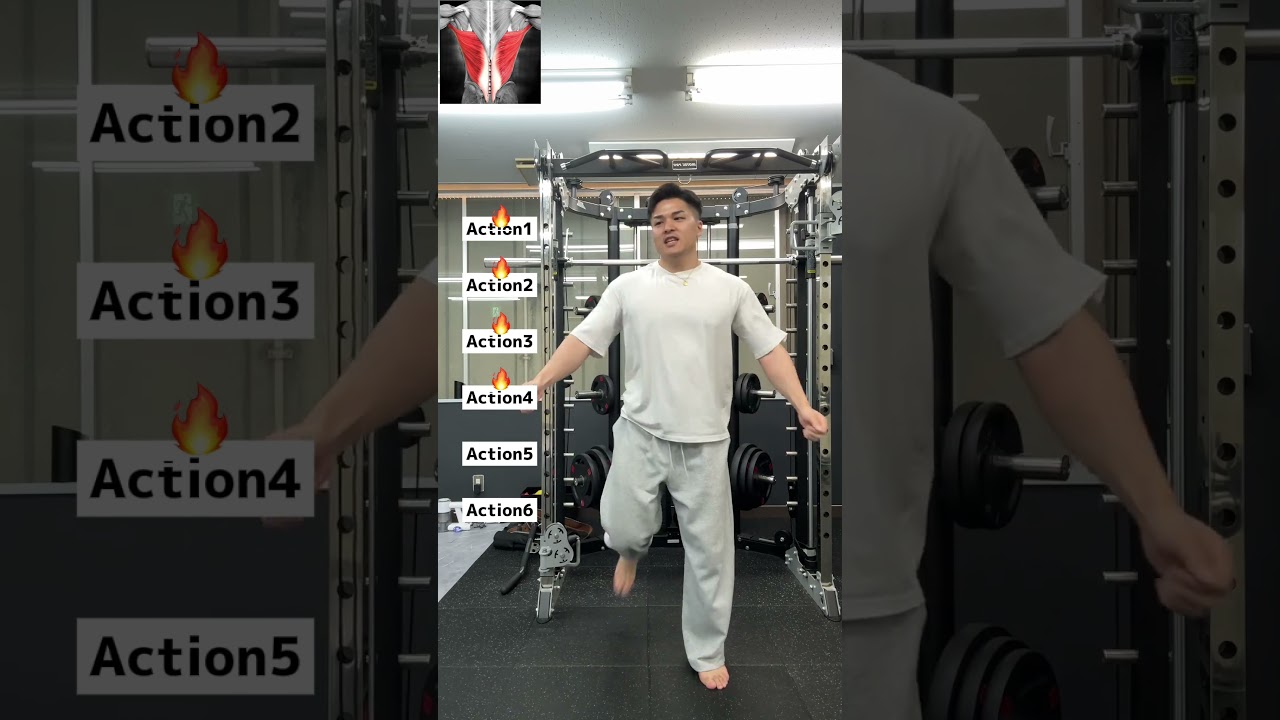 簡単な動きで背中を引き締めるトレーニングTraining to tighten your back with simple movements #training #exercise