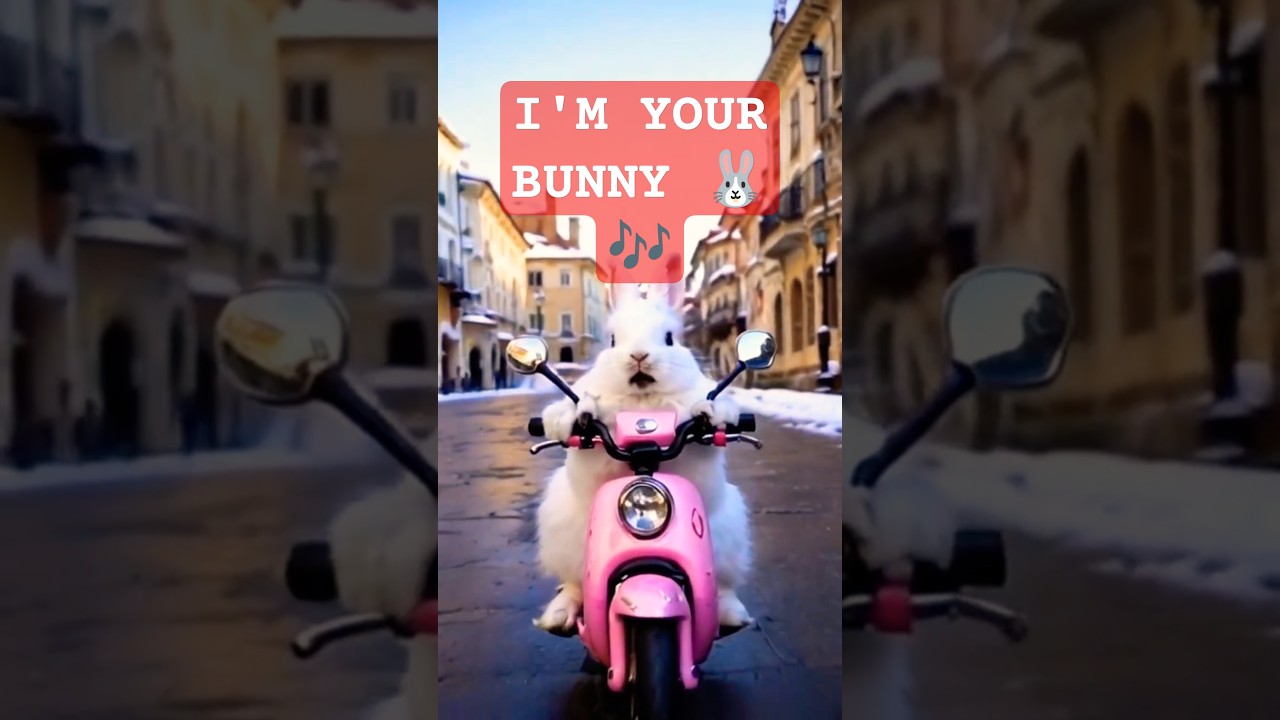 I'm Your Bunny 🎵 + Motorcycle Ride = ICONIC! 