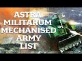 2000 point Astra Militarum List - Mechanised Assault
