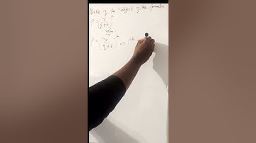 Change of subject formula #viral #subscribe #viralvideo #mathtrick #binarynumbers #reels #highlights