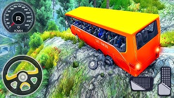Offroad Coach Bus Driving - Uphill Mountain Driver Simulator - Android GamePlay