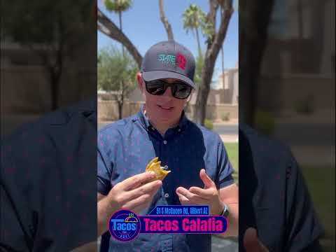 Video thumbnail: Chicken Taco Review Tacos Calafia - Gilbert AZ #arizonafoodie #eattacos