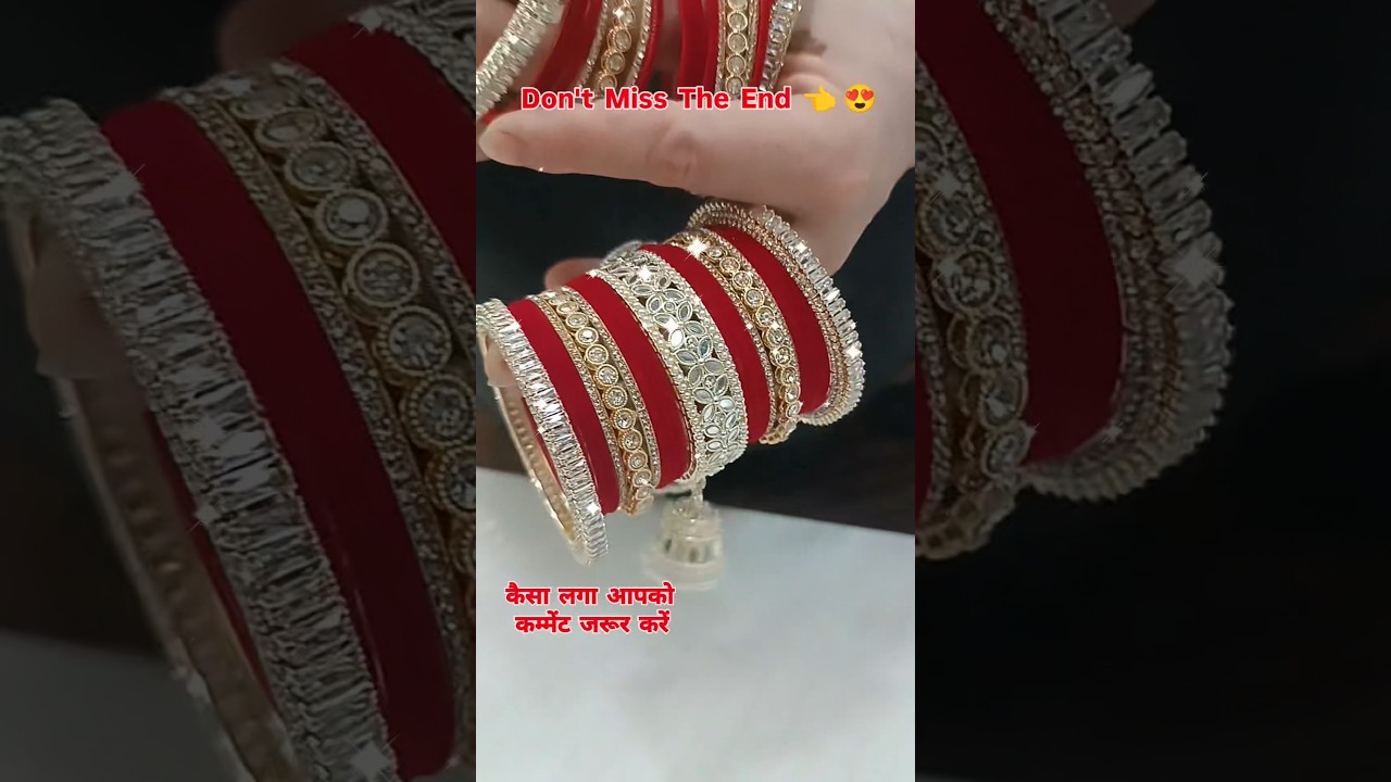 Red Bangles Set Red For Bridal's 🔥 
