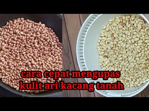 Cara Mengupas Kulit Kacang Sangrai