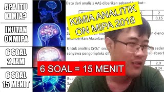 Hello science squad! kapten sains is here! berikut adalah video saya
membahas soal kimia analitik onmipa regional 2018 full dari no 1
sampai 6. silah...