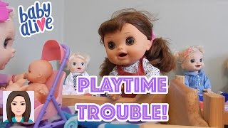Baby Alives Paige And Parker Have Playtime Trouble