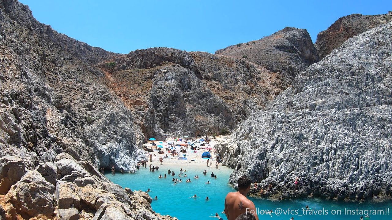 Seitan Limania Beach Chania Crete, Cliff Jump in Paradise! YouTube