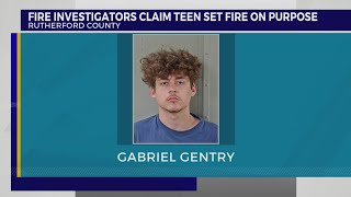 Rutherford County teen arrested on arson charges
