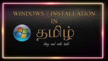 How to install Windows 7 in தமிழ் |  By using USB drive and Command Prompt||RUSTLE TECH.