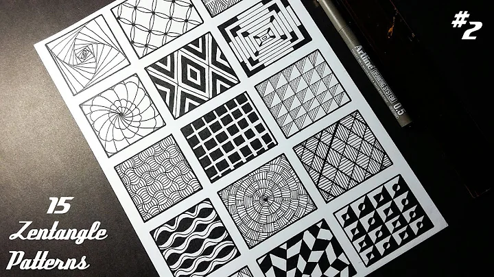 15 Zentangle Patterns | Part 2 | Tutorial