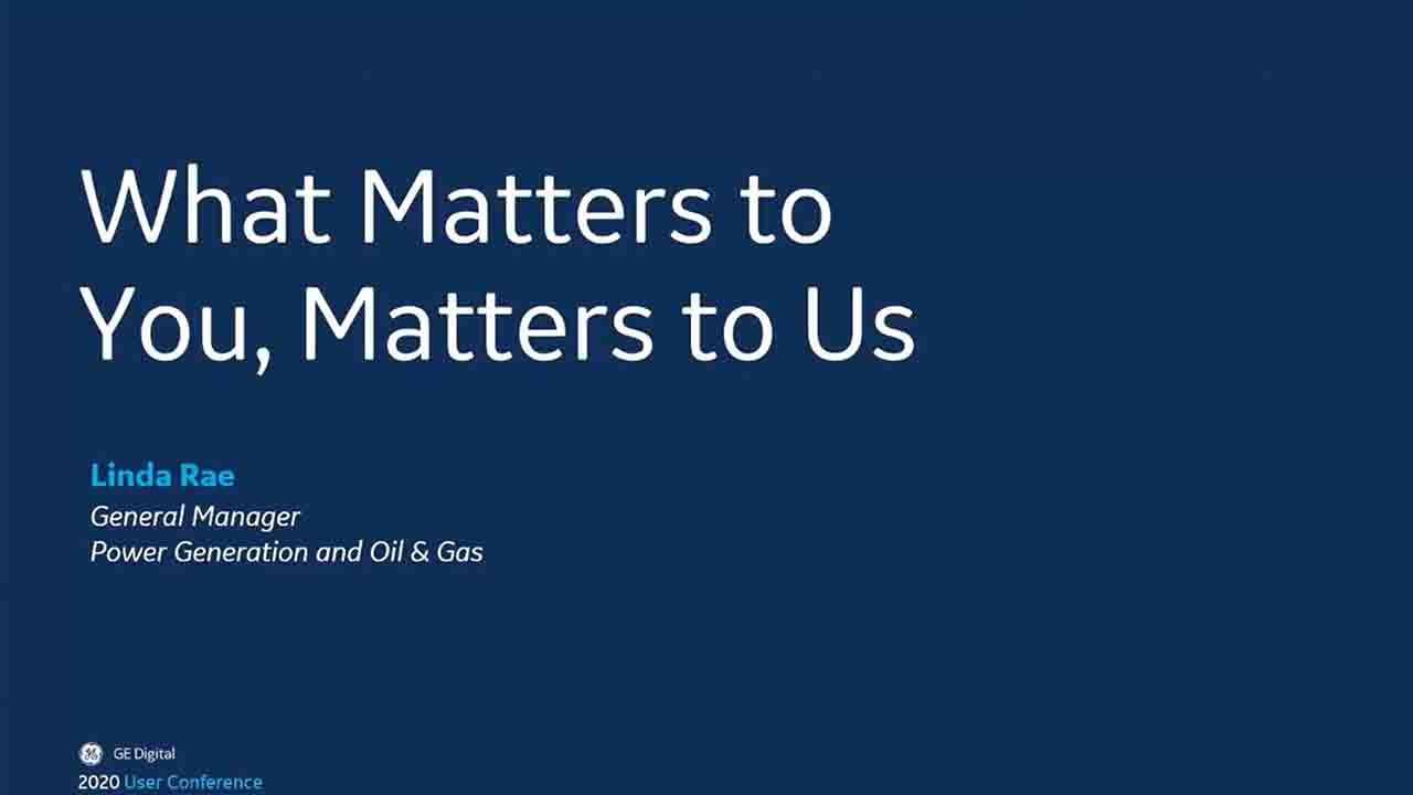 GE Digital User Conference What Matters to You, Matters to Us YouTube