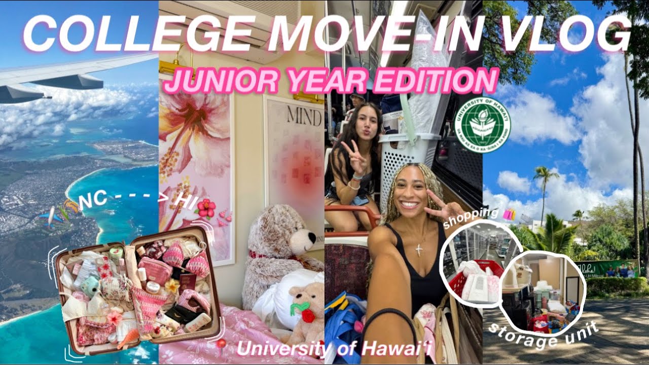 ДНЕВНИКИ КОЛЛЕДЖА НА ГАВАЙЯХ ♡ | ПЕРЕЕЗД В ОБЩЕЖИТИЕ ДЛЯ СТУДЕНТОВ 3-ГО КУРСОВ 📦🩷⭐️ ПОЛЕТЫ, ШОППИ...