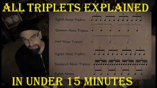 Half, Quarter, 8th, 16th, AND 32nd Note Triplets Explained!