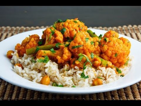 Indian Cauliflower and Chickpea Pilaf Recipe - How to Cook Cauliflower and Chickpea Pilaf