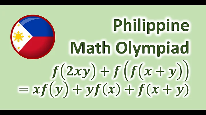 A functional equation from Philippine Math Olympiad