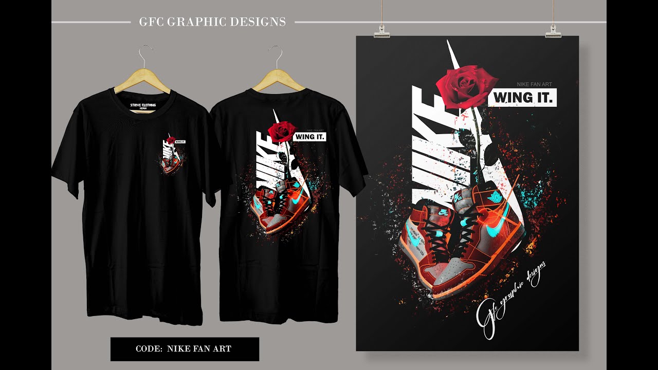 NIKE AIR FAN ART DESIGN