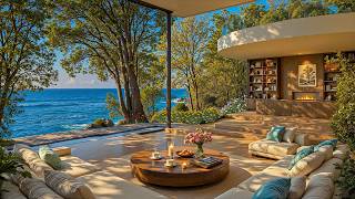 Relaxing Jazz by Sea for Restore Mind | Tranquil Jazz Melodies &amp; Nature Therapy for Focus