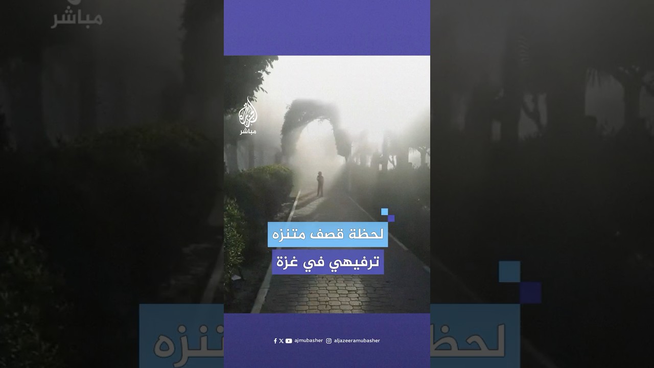 أسفر عن شهداء وجرحى.. لقطات توثق استهداف طائرات الاحتلال الإسرائيلي متنزها بمدينة غزة