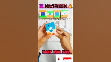 👿 3×3 Rubiks cube (new pattern) 😱 #shorts #youtubeshorts #viral #trending