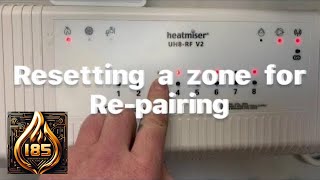 Heatmiser - Factory reset a zone on the wireless V2 wiring centre underfloor heating #heatmiser