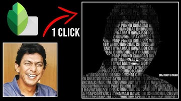 Word cloud text portrait art in Mobile | Picture art by latter | wordcloud in SnapSeed