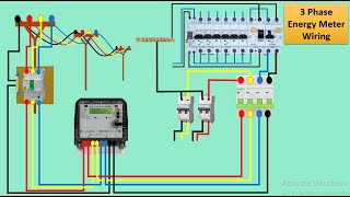 3 phase energy meter| #electricalengineering #viral #electricalknowledge #electricians #circuit