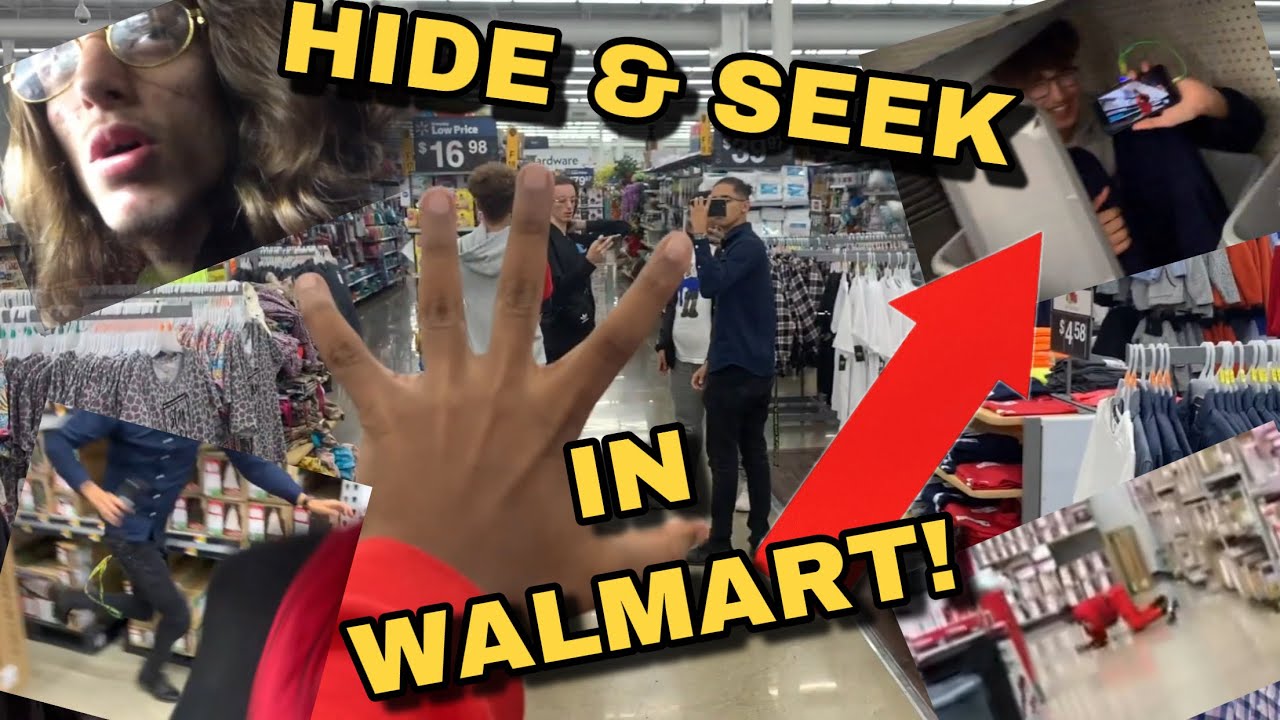 THE MOST INTENSE GAME OF HIDE AND SEEK IN WALMART EVER! - YouTube
