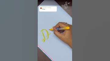 Divya | Name calligraphy | Satisfying Video | Cursive writing | Calligraphy for beginners #shorts