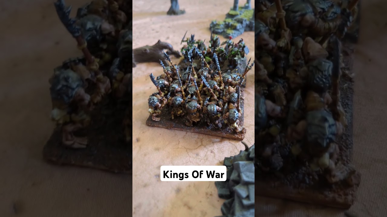 Kings of War game to remind myself of rules! Very quick & messy! 