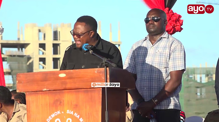 KAMPENI ZA CHADEMA: ALICHOKISEMA TUNDU LISSU HIKI HAPA