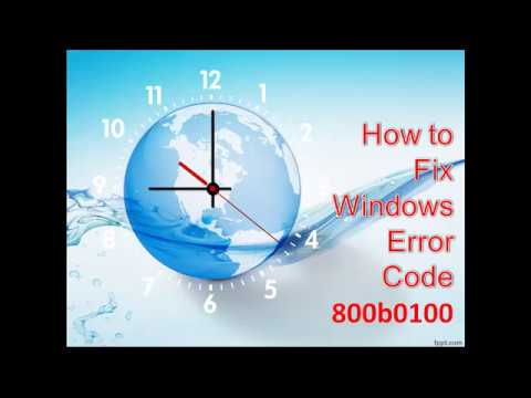 How to Fix Windows Error Code 800b0100
