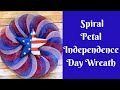 Independence day crafts spiral petal independence day wreath