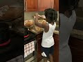 9 years old COOKS😱 fish!!!???