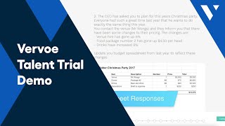 Vervoe Talent Trial Demo