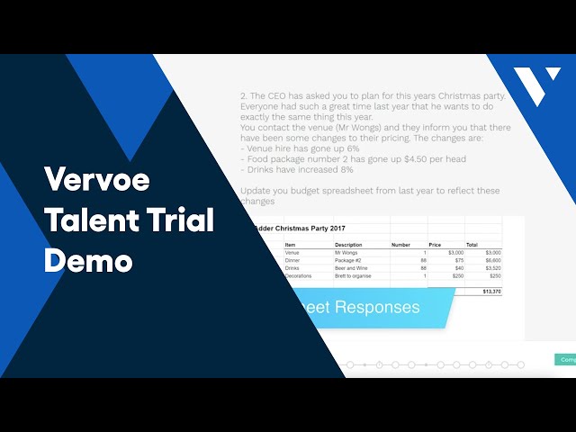 Vervoe Talent Trial Demo