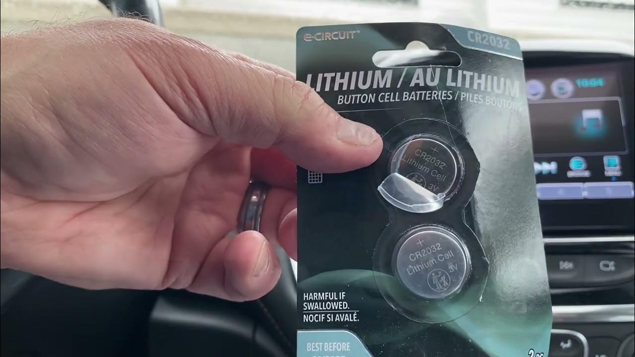 Chevy Traverse keyfob battery replacement YouTube